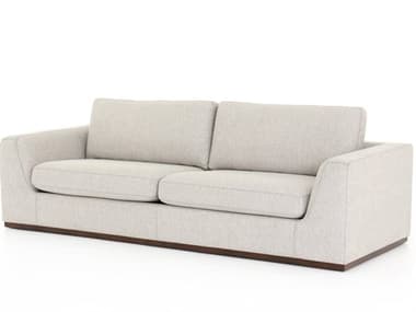 Four Hands Centrale Colt 98" Aldred Silver Aged Sienna Gray Fabric Upholstered Sofa FSUCEN00702789