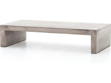 Four Hands Bina Grey Concrete 60'' Wide Rectangular Coffee Table FSVBNA009