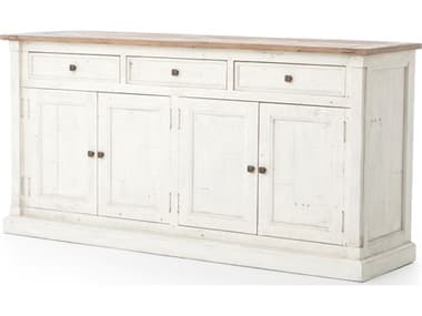 Four Hands Reclaimed Cintra 70'' Limestone White Driftwood Natural Sideboard FSVCID024237
