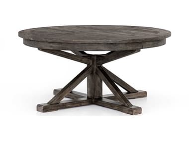 Four Hands Cintra Rustic Black Olive 63'' Wide Round Dining Table FSVCID2655
