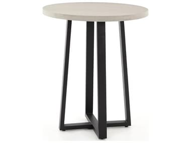 Four Hands Constantine Black / Light Grey 30'' Wide Round Counter Height Dining Table FSVCNS126