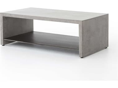 Four Hands Everett Hugo 46" Rectangular Concrete Coffee Table FSVEVR001