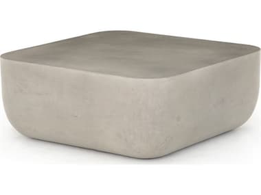 Four Hands Thayer Grey Concrete 29'' Wide Square Coffee Table FSVTHY043