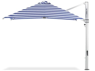 Frankford Eclipse Commercial Cantilever10 Foot Wide Square Crank Lift Umbrella - Nonstocked Striped Fabric FU883ECUSQSTRIPE