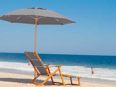 Frankford Umbrellas Oak Wood Beach Chairs Sling Lounge Set FUBEACHCHAIRSET3