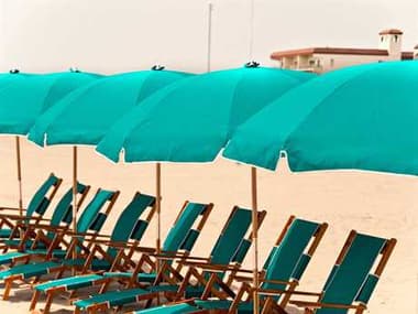 Frankford Umbrellas Oak Wood Beach Chairs Sling Lounge Set FUBEACHCHAIRSET8