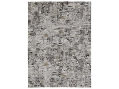 Feizy Rugs Vancouver Ivory / Charcoal Rectangular Area Rug FZ39FHFIVORYCHARCOAL