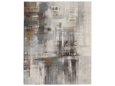 Feizy Rugs Clio Abstract Area Rug FZCLO39LWFIVORYGRAYBROWN