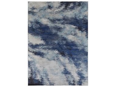 Feizy Rugs Edgemont Abstract Area Rug FZEDG39ITFBLUEIVORY