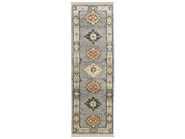 Feizy Rugs Fillmore Bordered Runner Area Rug FZFIL69CIFGRYRUN