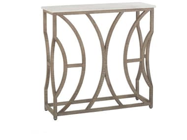 Gabby Helen Rectangular Cloud White Marble & Charcoal Oak Console Table GASCH155865