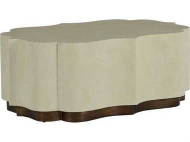 Gabby Staffield 48" Resin Cream Linen Texture Coffee Table GASCH166155R