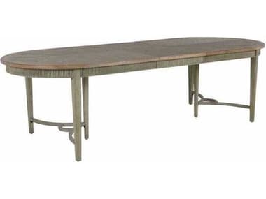 Gabby Whitlock 86" Oval Distressed Wood Cream Dining Table GASCH167230