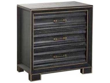 Gabby Ormond 31" Wide Black Mahogany Wood Accent Chest GASCH167295