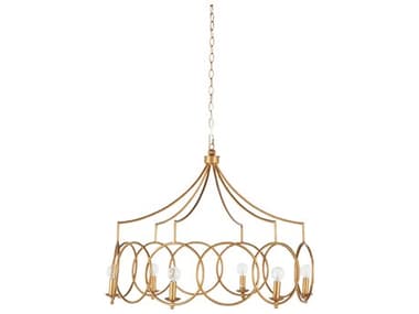 Gabby Cansa 6-Light Clean Antique Gold Candelabra Chandelier GASCH169035