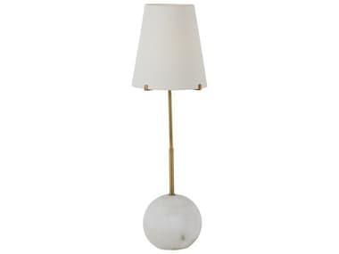 Gabby Janie Stained Gold White Linen Buffet Lamp GASCH169080