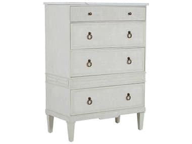 Gabby Archie 34" Wide White Mindi Wood Accent Tallboy GASCH169280