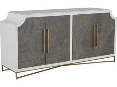 Gabby Kirsten 73" Wide White Mindi Wood Accent Cabinet GASCH169305