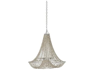 Gabby Elisa 5-Light Coral White Silver Traditional Geometric Round Chandelier GASCH170005