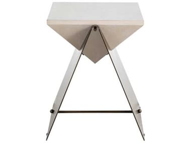Gabby Cornet 19" Rectangular Wood Cerused White End Table GASCH170115