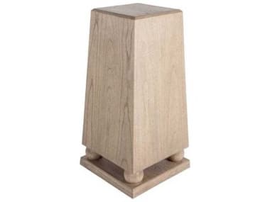 Gabby Chess 18" Square Wood Natural Bay Pedestal Table GASCH170175