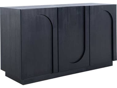 Gabby Natalia 54" Wide Ebonized Brown Mindi Wood Accent Cabinet GASCH170275