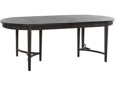 Gabby Whitlock 86" Oval Wood Cerused Forest Black Black Dining Table GASCH170575