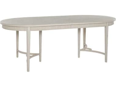 Gabby Whitlock 86" Oval Wood Cerused White Dining Table GASCH170580