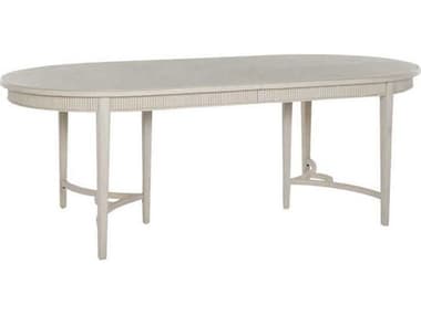 Gabby Whitlock Oval Wood Cerused White Dining Table GASCH170580