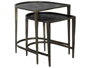 Gabby Dresden Metal Antique Dark Bronze Nesting Table GASCH175014