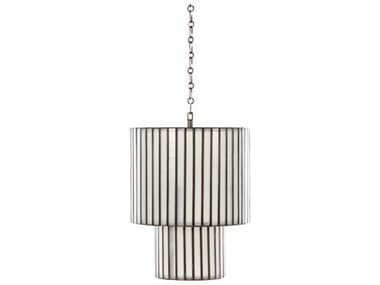 Gabby Fulbright 1-Light Brushed Brass Mercury Glass Cylinder Pendant GASCH175018