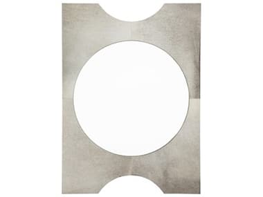 Gabby Oakley Natural Ivory Hide Clear Mirror Wall Round GASCH175028
