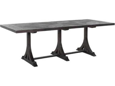 Gabby Adams 94" Rectangular Wood Cerused Forest Black Dining Table GASCH175038