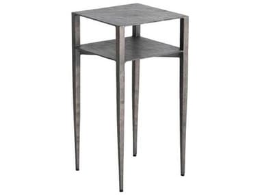Gabby Nightingale 12" Square Metal Antique Nickel End Table GASCH175093