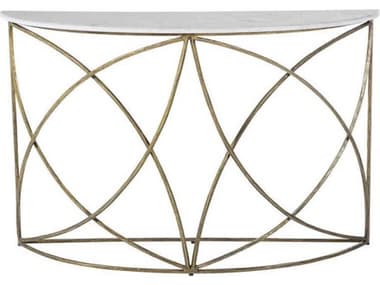 Gabby Wayland 75" Demilune Marble Console Table GASCH175109