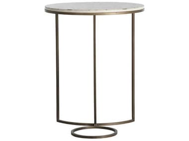 Gabby Emma Round Wood Bone Ivory End Table GASCH175117