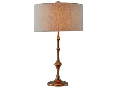 Gabby Saxtus White Linen Textured Cast Bronze Buffet Lamp GASCH175205