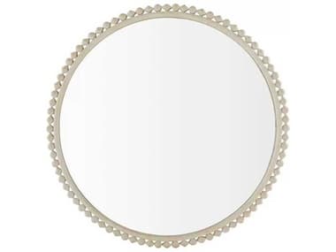 Gabby Belle Distressed White Clear Mirror Wall Round GASCH175208