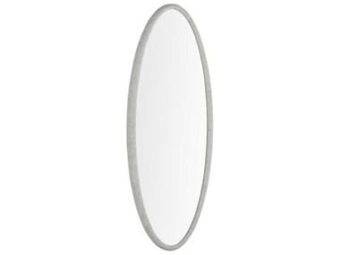 Gabby Daxon Textured White Wall Mirror Oval GASCH175393