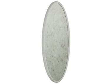 Gabby Daxon Textured White Wall Mirror Oval GASCH175394