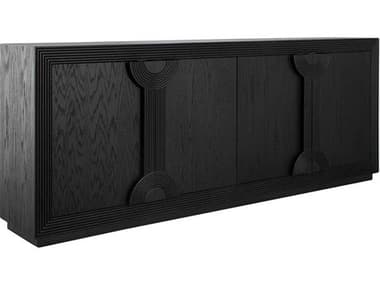 Gabby Areo 86" Oak Wood Brushed Black Sideboard GASCH175409