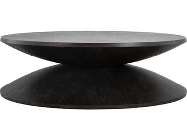 Gabby Reid 57" Wood Cerused Forest Black Coffee Table GASCH175436