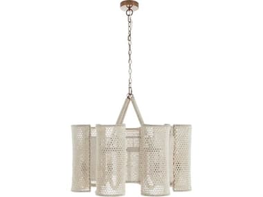 Gabby Teagan 7-Light Winter White Natural Ivory Tiered Pendant GASCH175458