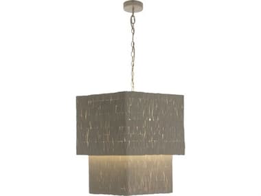 Gabby Eileen 6-Light Winter White Ivory Gray Tiered Pendant GASCH175464
