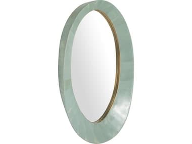 Gabby Viola Seafoam Green Wall Mirror Oval GASCH175467