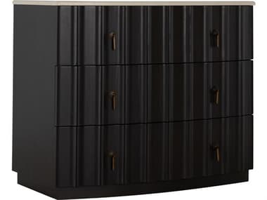 Gabby Sergio Marble Sesame Black Accent Chest GASCH175505