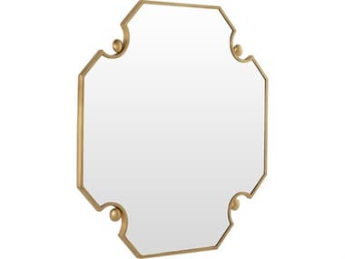 Gabby Monet Antique Brass Clear Mirror Yellow Wall GASCH175580