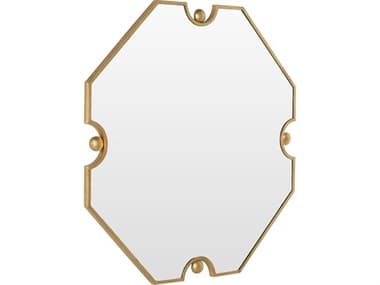 Gabby Monet Antique Brass Clear Mirror Yellow Wall GASCH175581