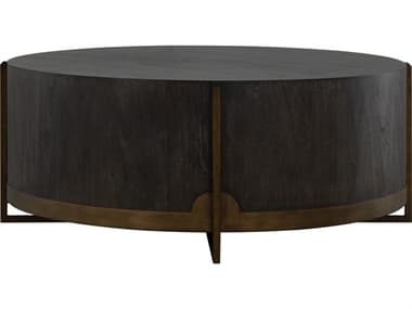 Gabby Clifton Round Wood Brown Yellow Coffee Table GASCH175635
