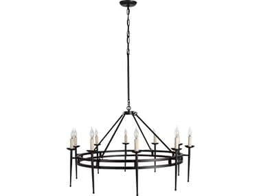 Gabby Tyrell 10-Light Black Candelabra Chandelier GASCH175658